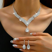 Parure Cristal Brillant-Collier & Boucles