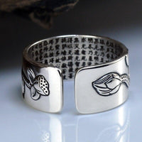 Bague de Lotus en Argent Pure S999